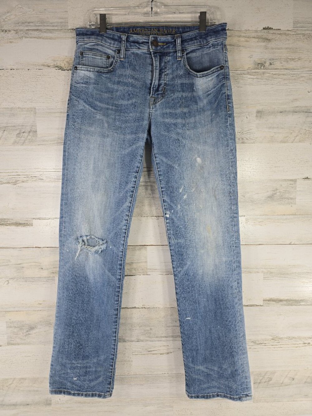 AMERICAN EAGLE ORIGINAL FIT STRAIGHT LEG JEANS MEN'S SIZE 32x31 ACTUAL MEASUREME